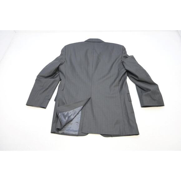 Jos A Bank Wool Gray Striped 2 Piece Suit Pants Jacket Mens Sz 34 x 30 41 R - Picture 10 of 14